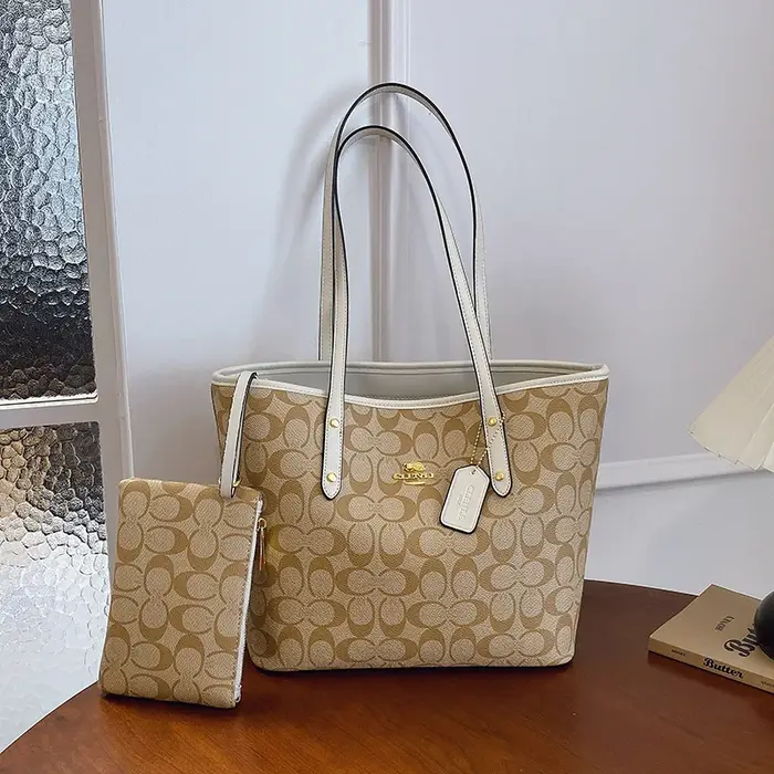 Sac fourre-tout tendance grande capacité pour femme - sac à main imprimé classique et polyvalent, id