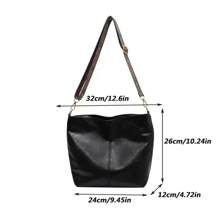 Sac à bandoulière Vintage en cuir PU pour femmes