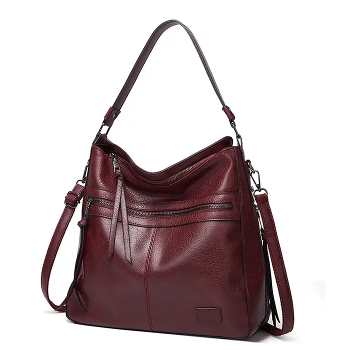 Grand sac messager en cuir pour femme