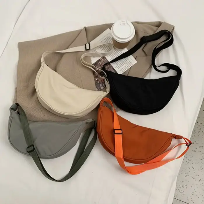 Sac à bandoulière en Nylon Orange pour femmes