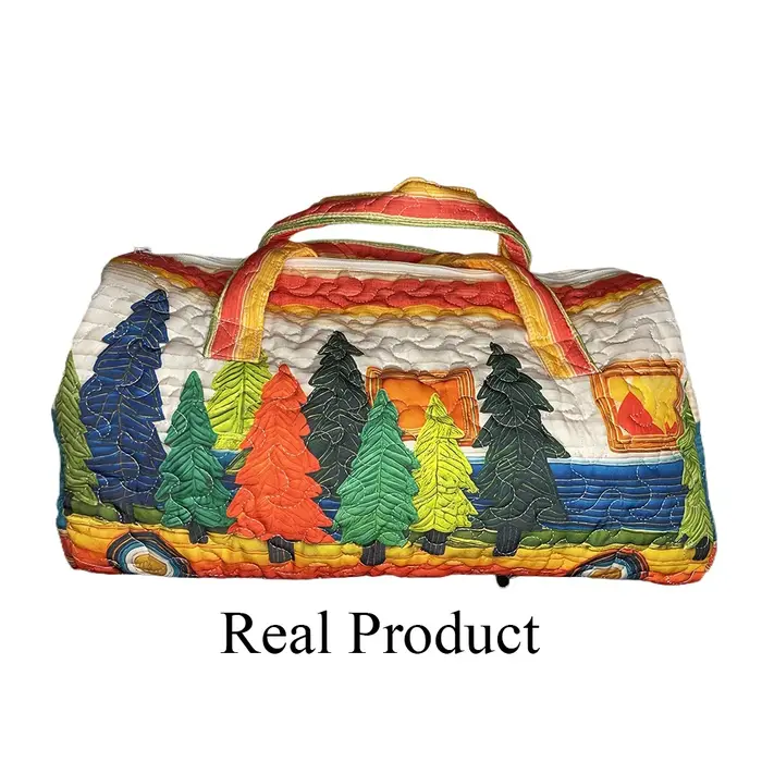 Sac de voyage 3D artisanal matelassé
