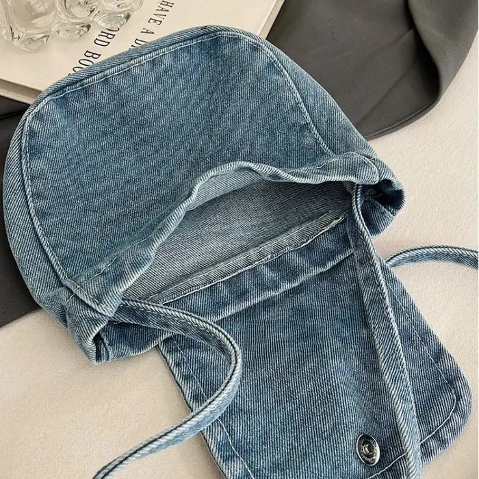 Sac à bandoulière en jean pour femme