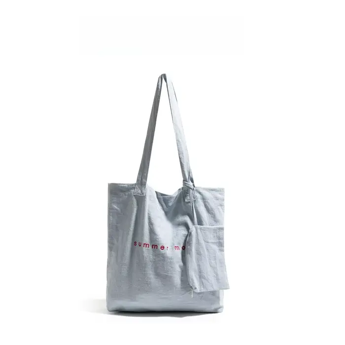 Sac fourre-tout en lin MABULA grande capacité pour femme, couleur unie, haute qualité, décontracté, 
