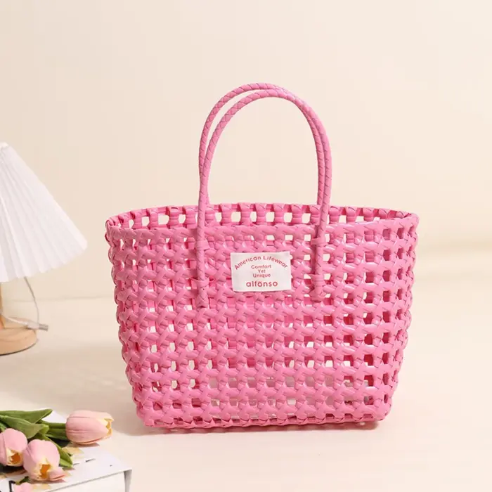 Sac en tissu ajouré de style campagnard