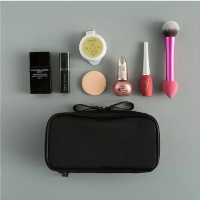 Mini trousse de maquillage noire pour femmes