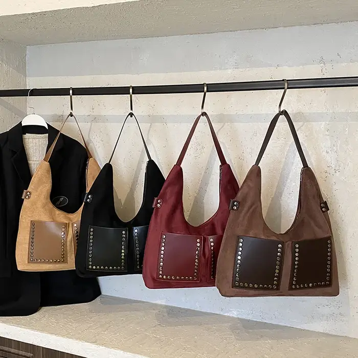 PU paillettes fermeture éclair Patchwork fourre-tout décontracté 2026 nouveaux sacs de mode grande capacité haute