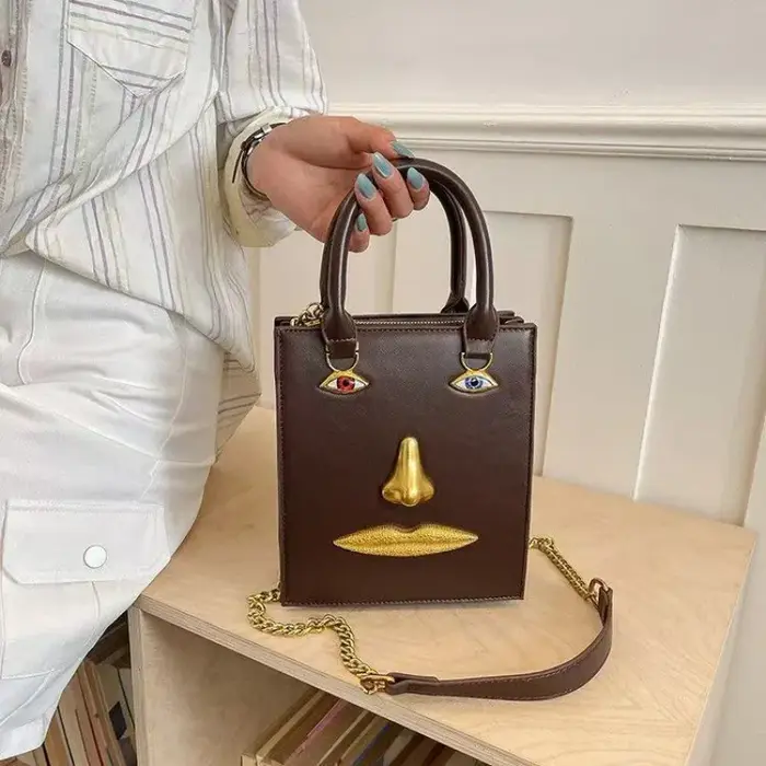 Sac à main classique de luxe pour femme en cuir élégant - Sac bandoulière tendance