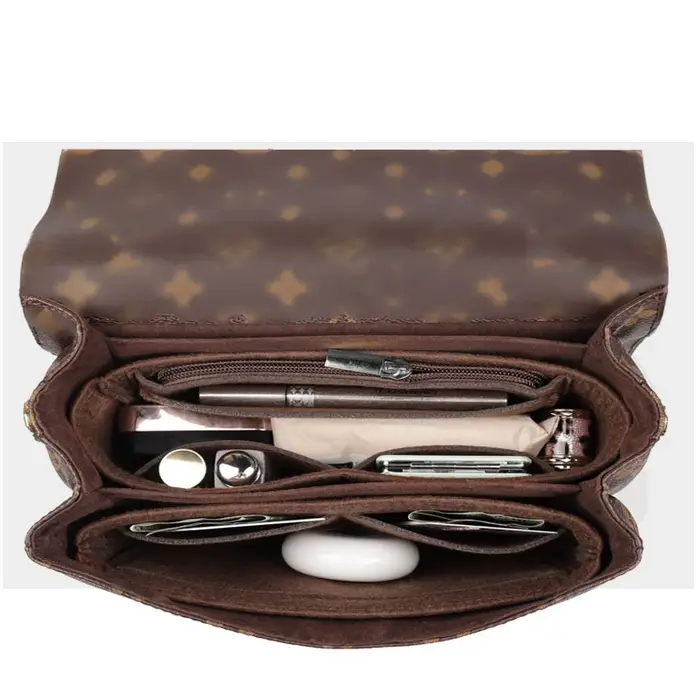 Convient pour Pochette Métis rabat feutre insérer sac organisateur maquillage sac à main Organization voyage intérieur