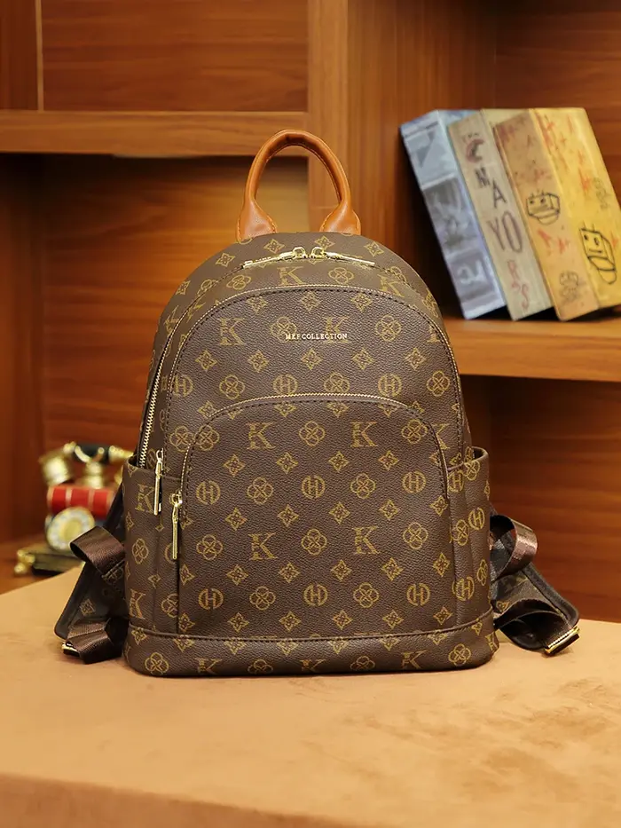 Mkf véritable sac à dos rétro décontracté Vintage pour femmes