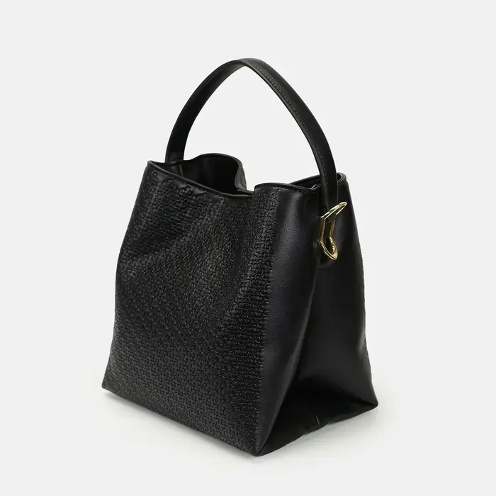 Sac seau CH Monogram avec poignée supérieure et bandoulière amovible pour le quotidien