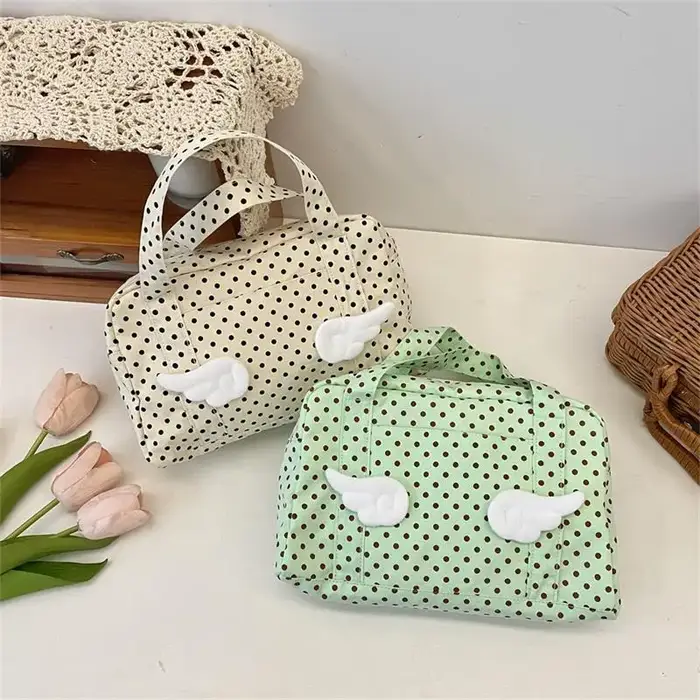 Sac à main ailes à pois mignon