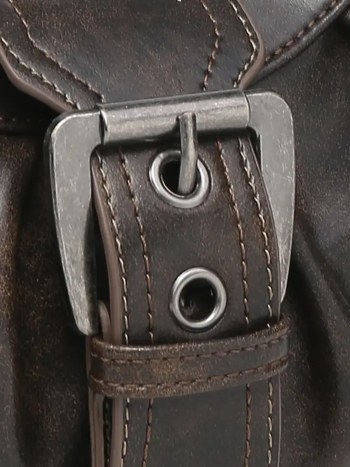 Sac à bandoulière Style Maillard Vintage en cuir épicé pour fille Y2K