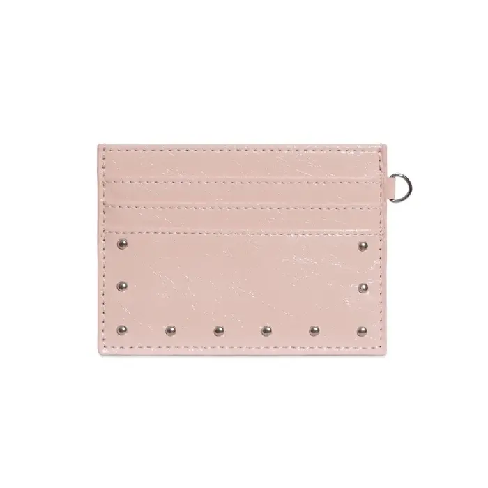 Portefeuille compact ultra-fin en cuir craquelé, mini format, plusieurs fentes, porte-cartes à rivet