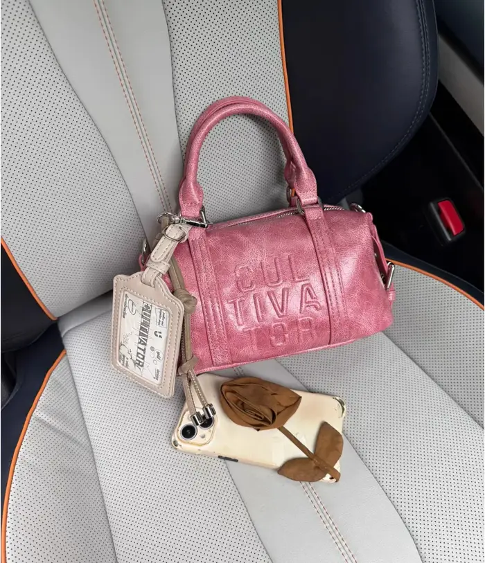 JIAERDI Sac à main Boston de style vintage pour femme avec fente pour carte Sac à bandoulière en cuir multifonctionnel tendance de luxe spacieux Y2K