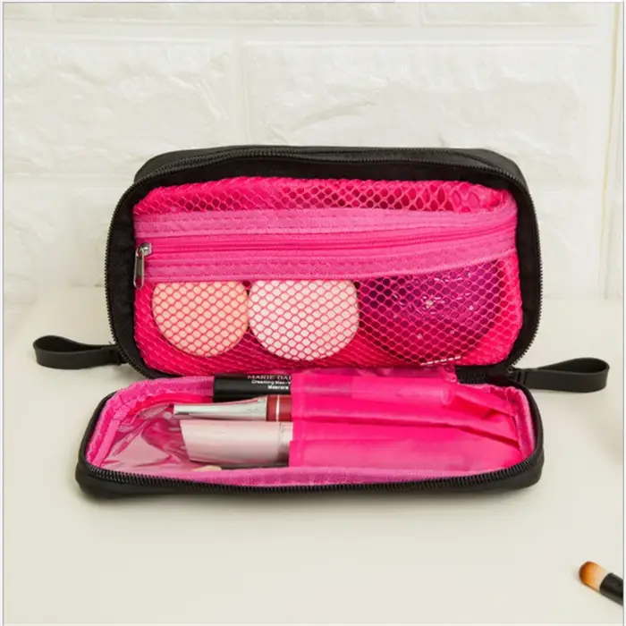 Mini trousse de maquillage noire pour femmes