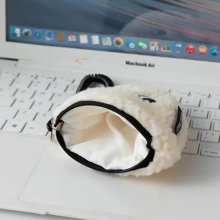 Portefeuille en peluche en rouleau de légumes de riz mignon