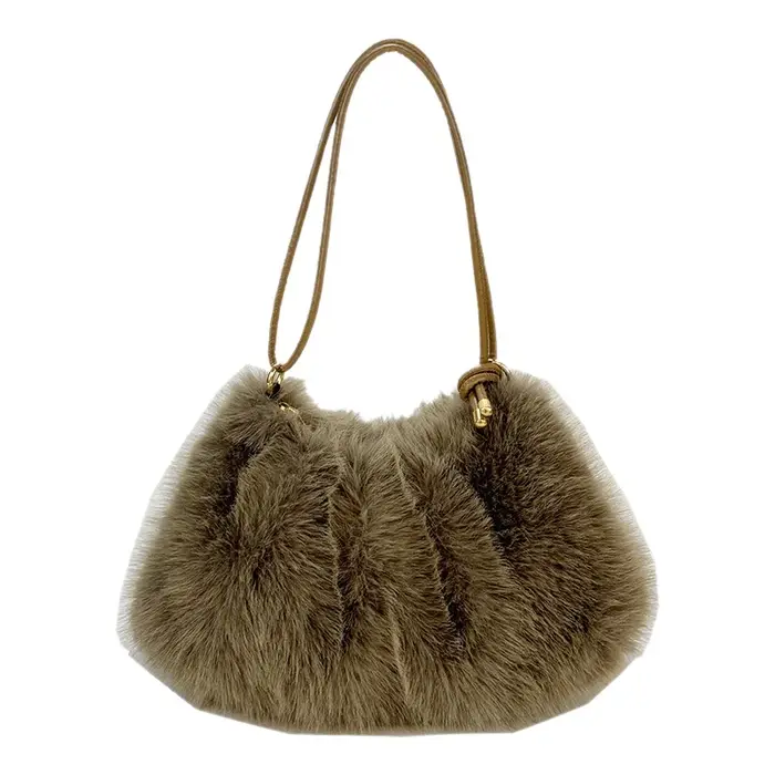 Sac à main chic en fourrure pour femme
