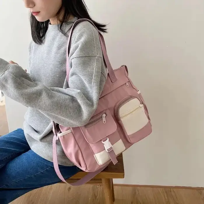 Sac fourre-tout décontracté en toile de Nylon