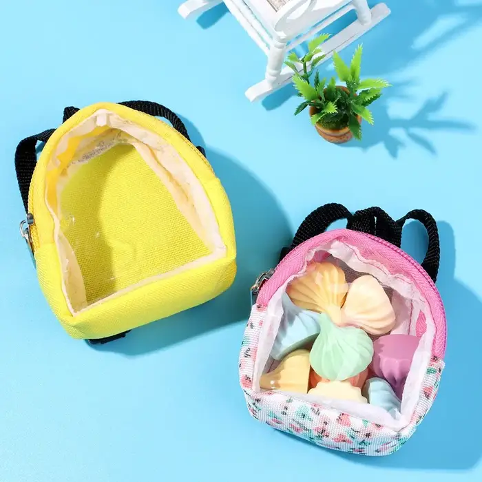 Mini sac en PVC 1/6, costume de poupée 15-20cm
