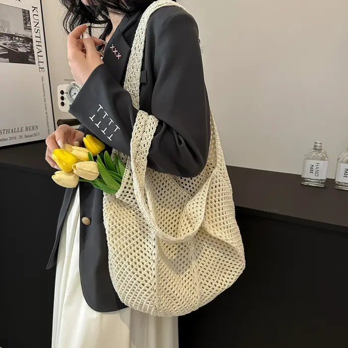 Sac fourre-tout en crochet pour femme