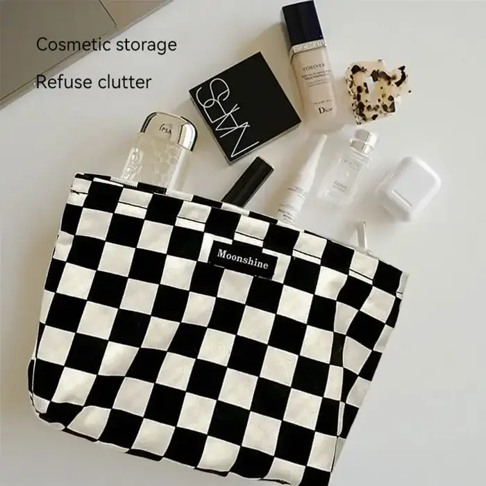 Sac à cosmétiques explorez ecs noir et blanc