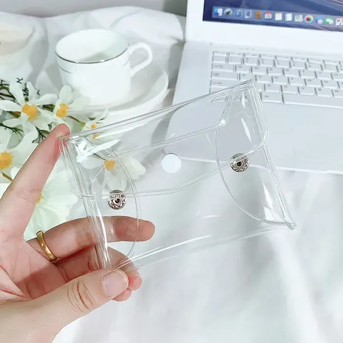 Sac cosmétique transparent au laser pour femmes, bricolage, rangement clair pour crayons de maquilla