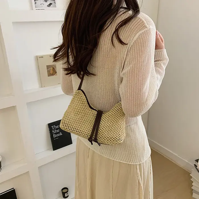 Sac fourre-tout tissé fait main au crochet