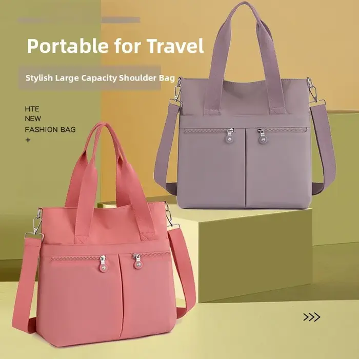 Sac à bandoulière décontracté en tissu Oxford pour femme