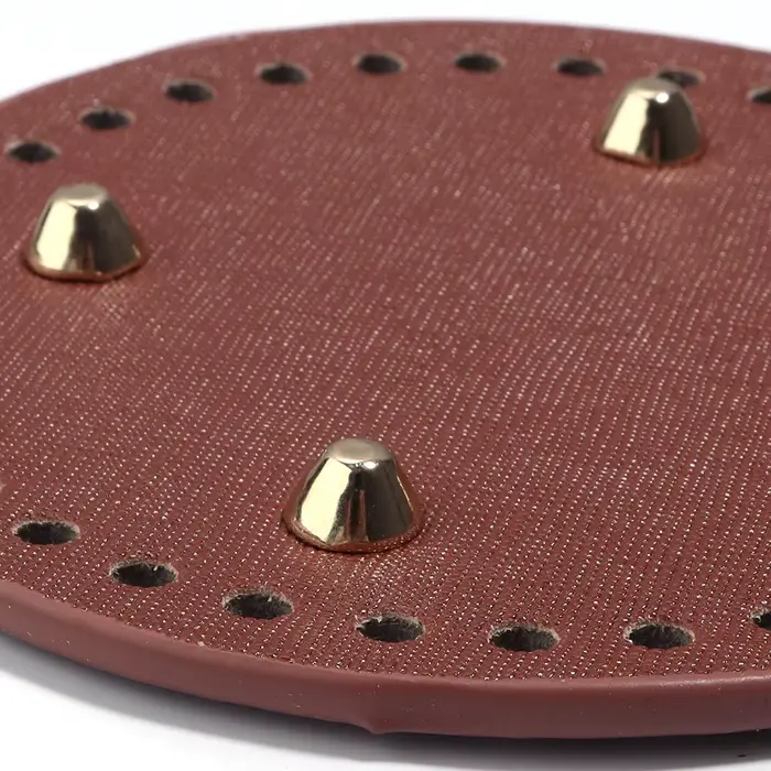 12 /15 /18cm sac rond bas Shaper Rivets sac Crochet tissé à la main bricolage pour coussin fait