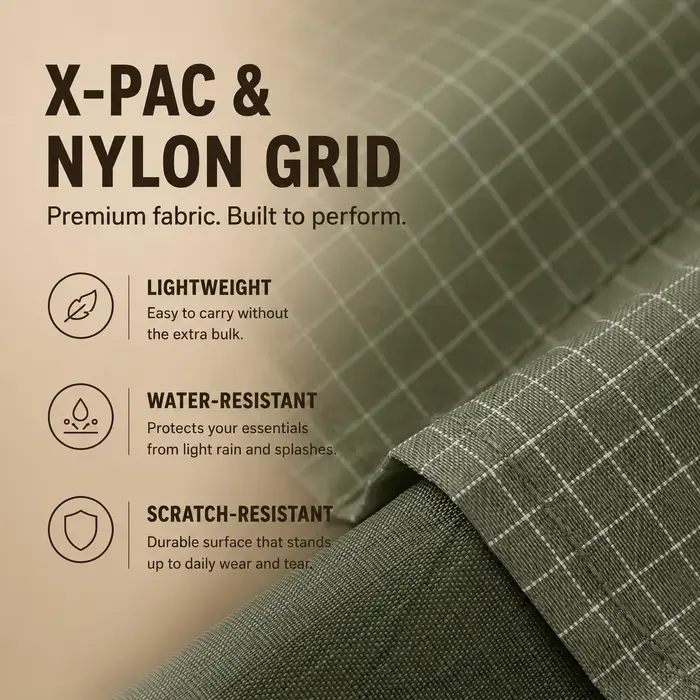Sac à bandoulière léger imperméable X Pac en Nylon Ripstop petit sac