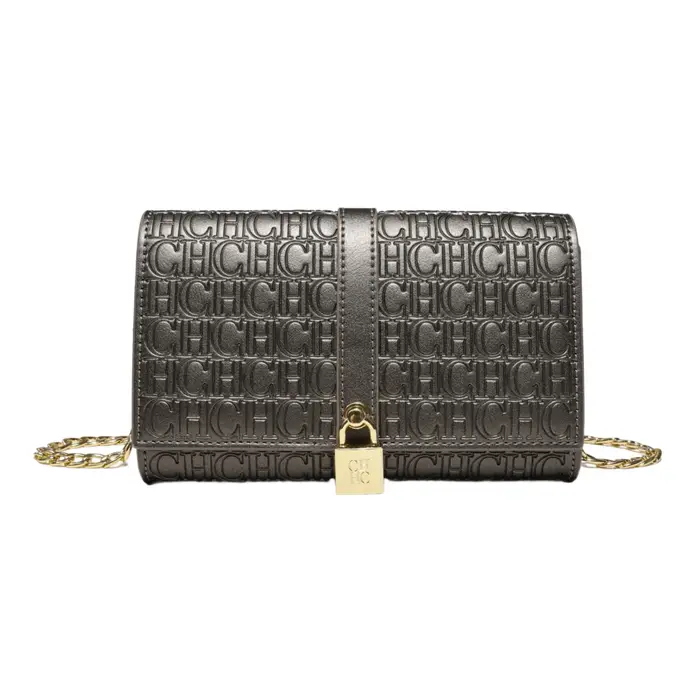 CH exquis à la mode lettre imprimée chaîne serrure conception classique femmes sac à main de haute qualité PU matériel