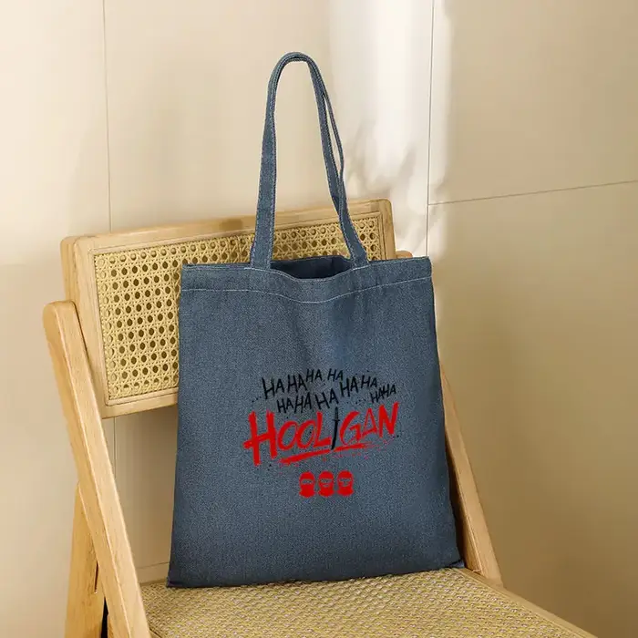 Sac fourre-tout en jean grande capacité pour femme