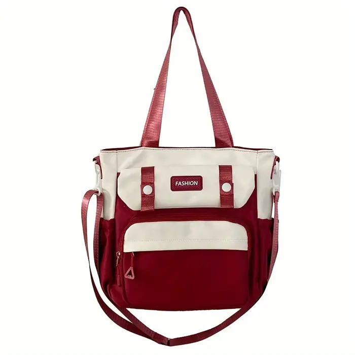 Sac fourre-tout en toile d'inspiration vintage chic pour femme, étanche, sangle réglable, bandoulièr