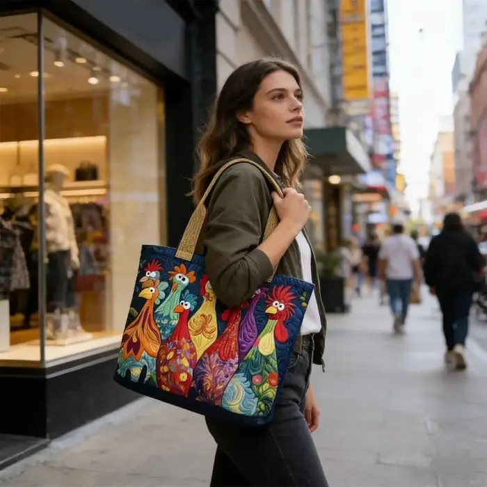 Sac fourre-tout matelassé vintage tendance