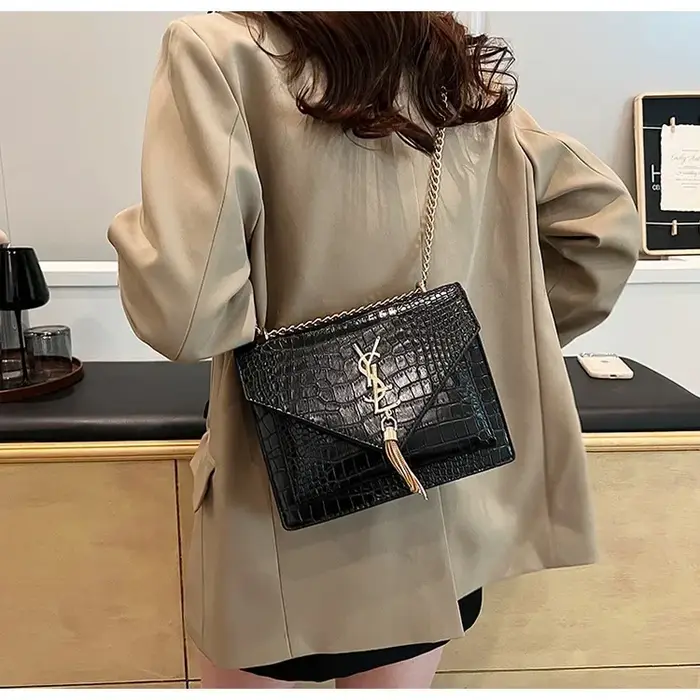 Sac à bandoulière pour femme motif pierre 2026, petit sac carré texturé haut de gamme, sac messager