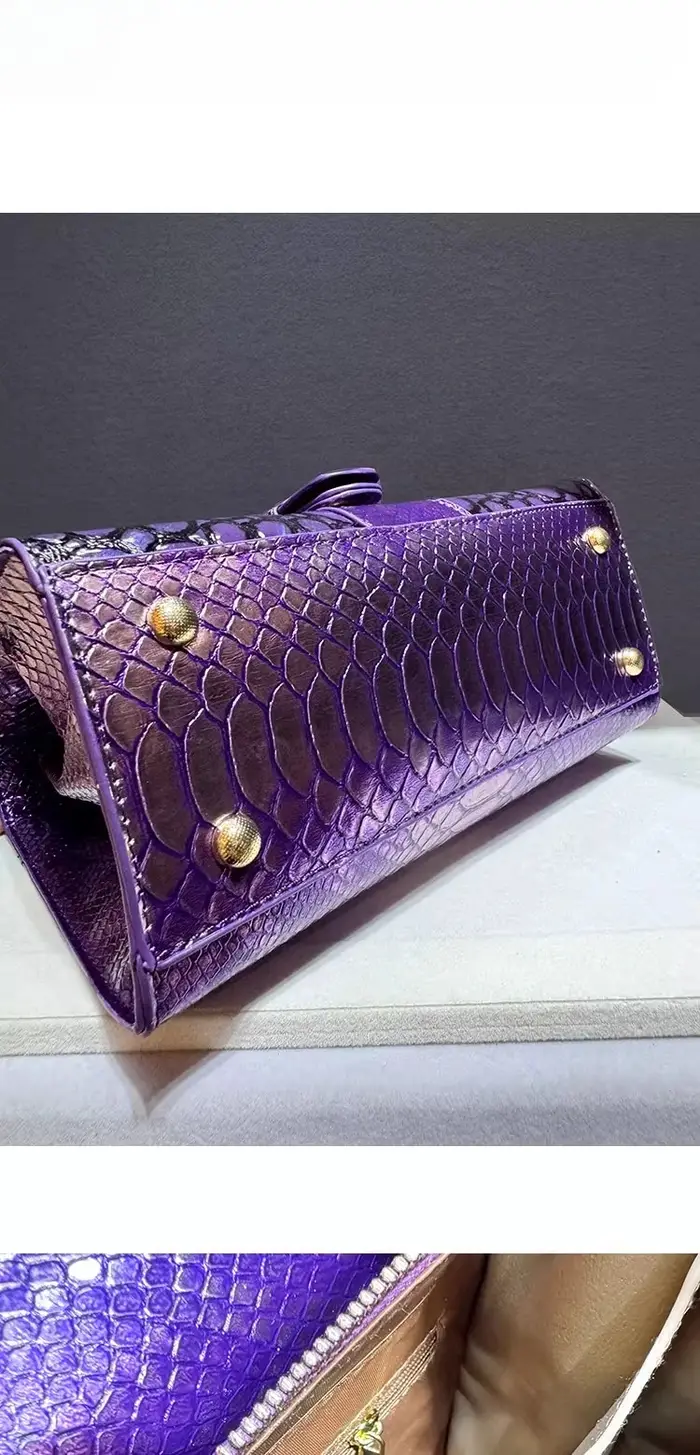 Marque de luxe 2025 sac pour femme en cuir de Crocodile nouveau sac à main épaule sacs à bandoulière pour femmes aseo Ж Galega