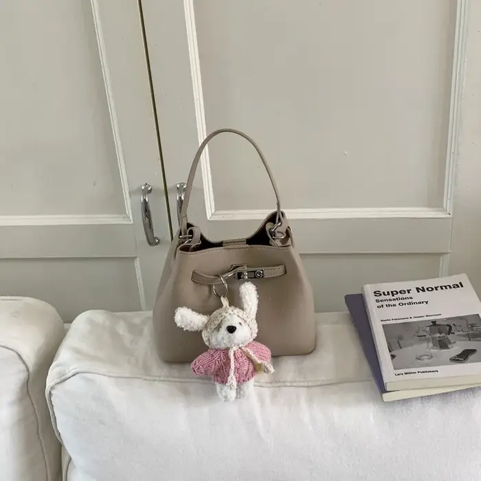 Sac Seau Élégant à Boucle Verrouillable pour Femme, Sac à Bandoulière Polyvalent Décontracté, Style Luxe, Nouvelle Version Coréenne 2026, Sac à Main