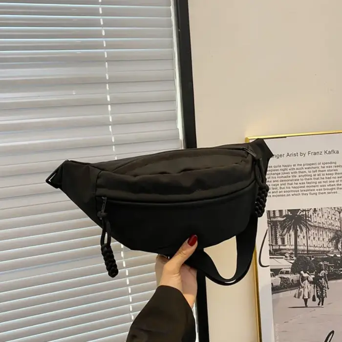 Sac de poitrine sac banane pour femmes fronde bandoulière taille Pack toile course