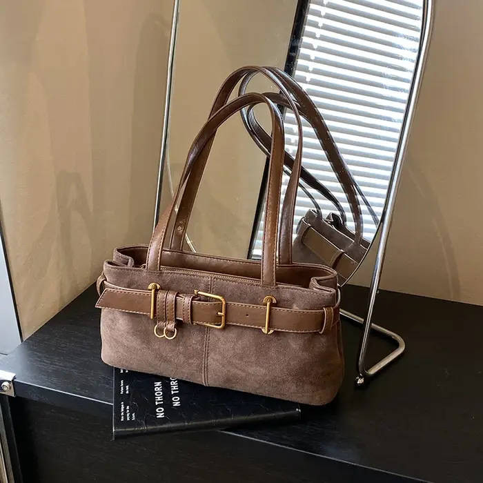 Sac à bandoulière de luxe en cuir PU pour femmes
