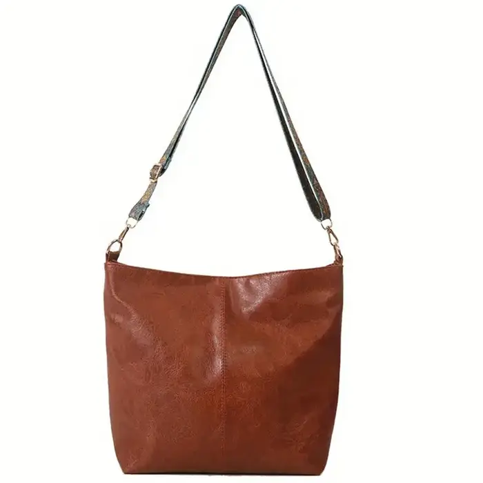 Sac fourre-tout de couleur unie à la mode pour femmes
