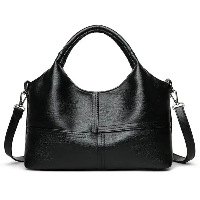 Nouveau sac bandoulière rétro multi-compartiments, sac à main élégant en cuir souple, grande capacit