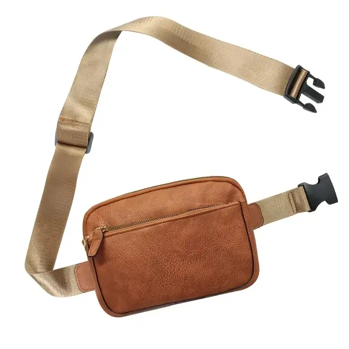 Sac de taille en cuir PU pour femmes et hommes