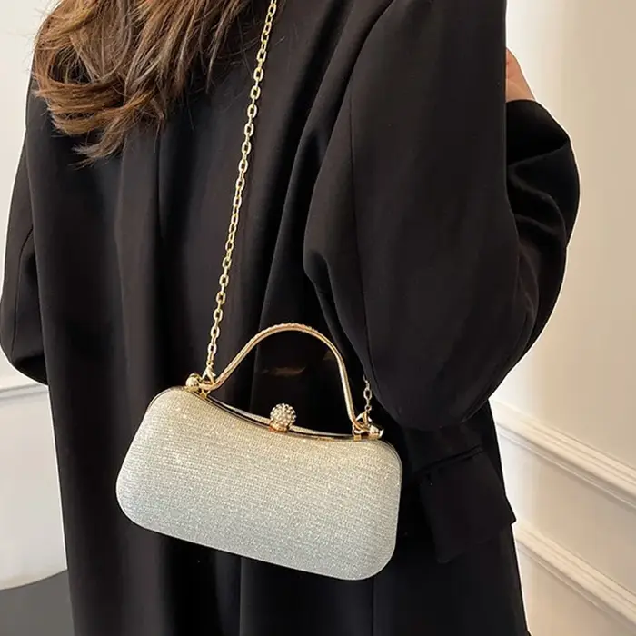 Sac de soirée à chaîne pour femme - Sac à bandoulière élégant