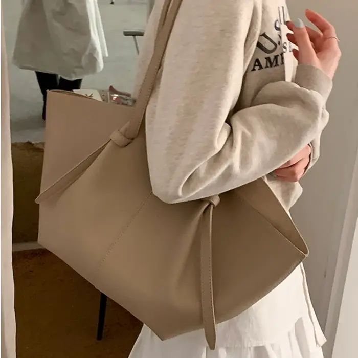Sac à main de luxe en cuir PU souple pour femmes
