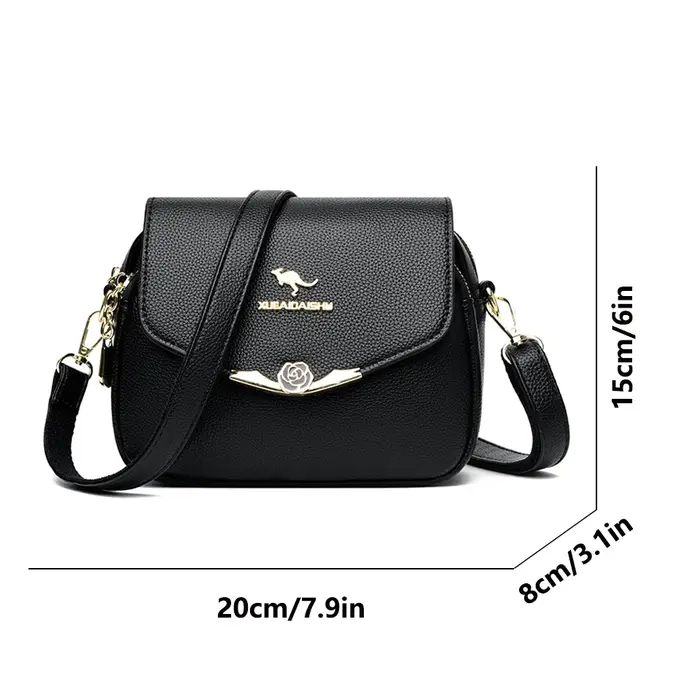 Mini sacs à bandoulière élégants en cuir souple pour femmes