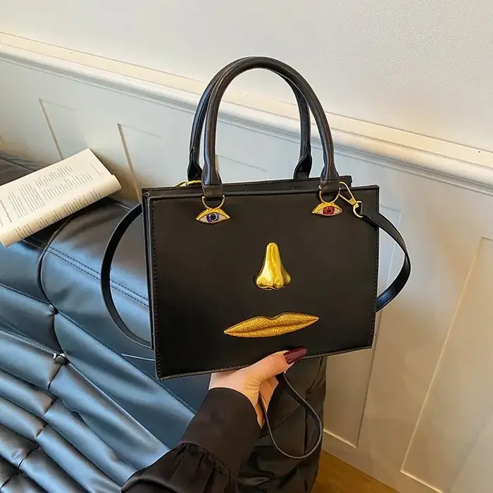 Sac à langer multifonctionnel pour femme, sac bandoulière en cuir, sac fourre-tout vintage de luxe, 