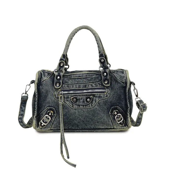Sac à main en jean vintage de haute qualité pour femme