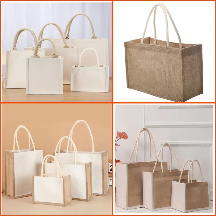 Sac d'épicerie en toile de jute