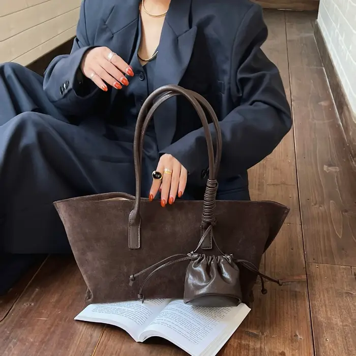 Motingsome sac fourre-tout en daim surdimensionné femmes sac à main à bandoulière et sacs à main Des