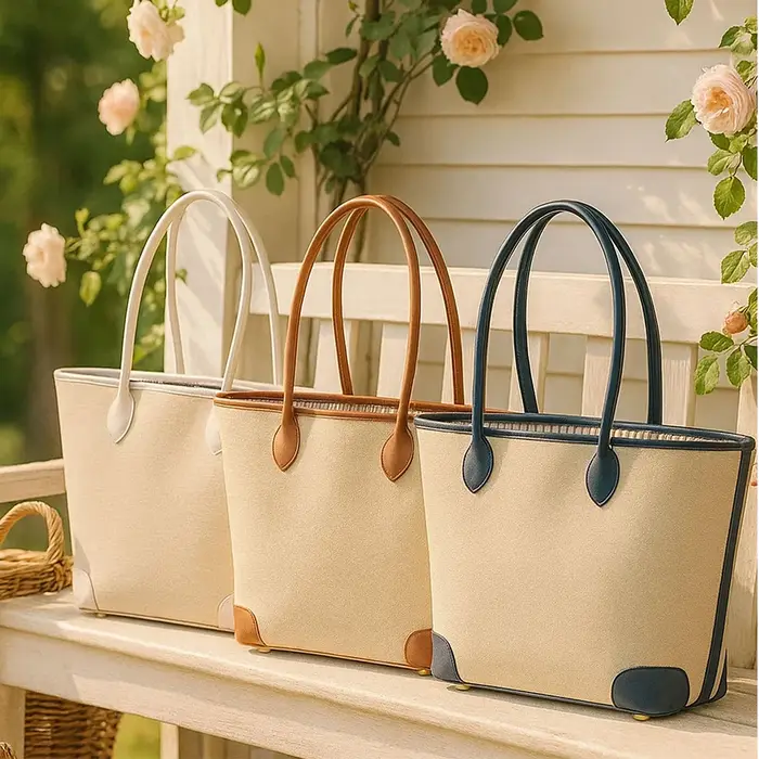Sac à main de plage en lin pour femmes